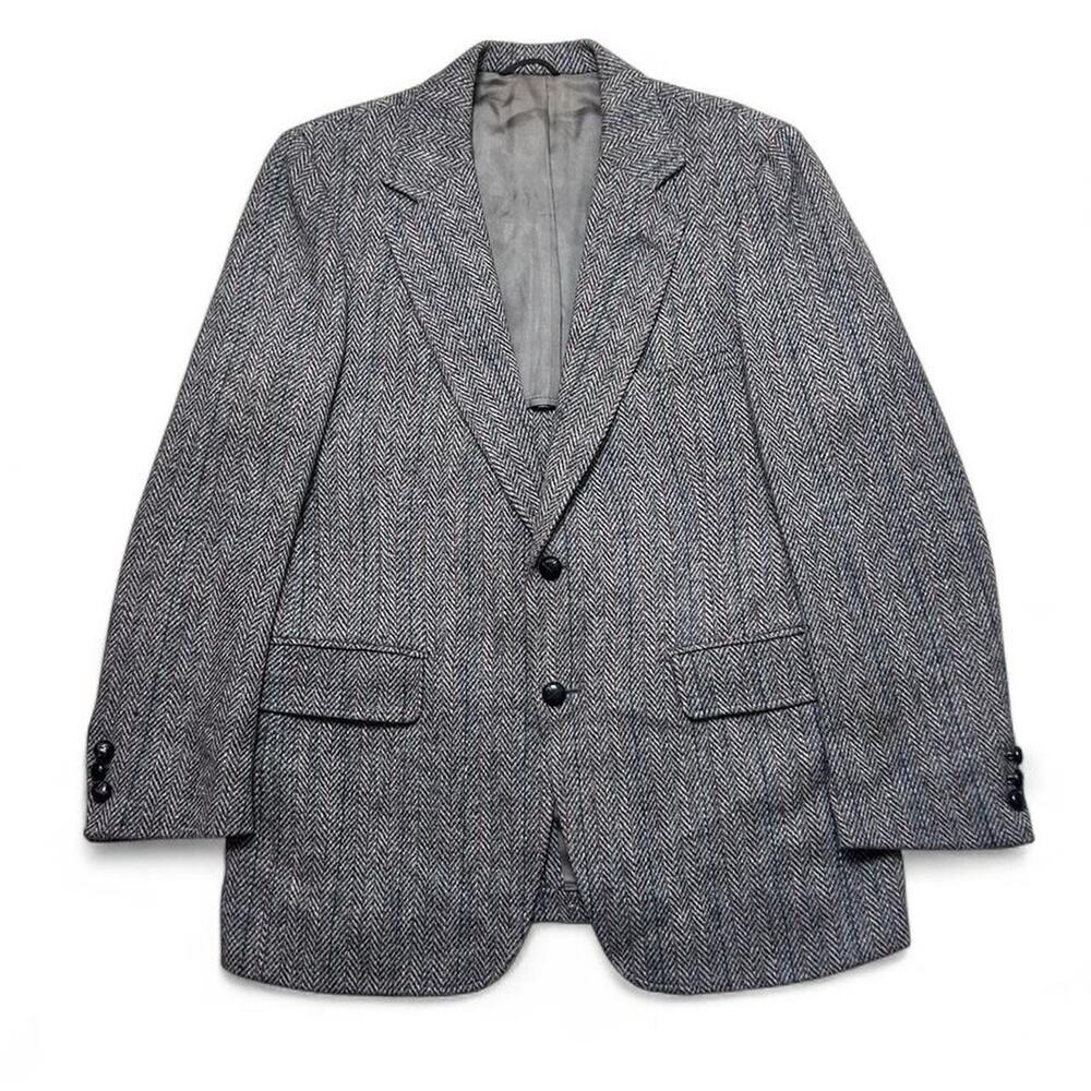 American Craftsman Harris Tweed Scottish Wool Tweed USA Sport Coat Blazer 42R